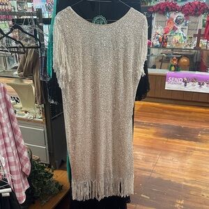 Elegant Sequin Fringe Dress